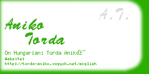 aniko torda business card